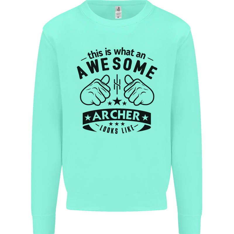 An Awesome Archer Looks Like Archery Mens Sweatshirt Jumper Peppermint