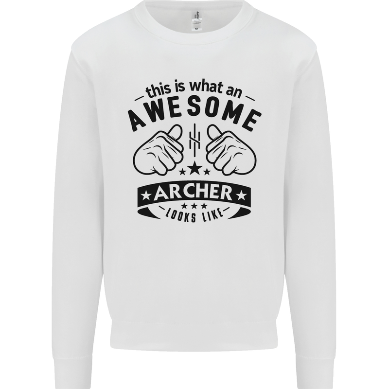 An Awesome Archer Looks Like Archery Mens Sweatshirt Jumper White