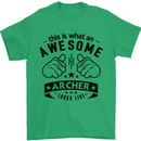 An Awesome Archer Looks Like Archery Mens T-Shirt Cotton Gildan Irish Green
