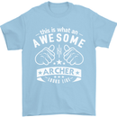 An Awesome Archer Looks Like Archery Mens T-Shirt Cotton Gildan Light Blue