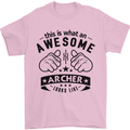 An Awesome Archer Looks Like Archery Mens T-Shirt Cotton Gildan Light Pink