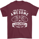 An Awesome Archer Looks Like Archery Mens T-Shirt Cotton Gildan Maroon