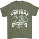 An Awesome Archer Looks Like Archery Mens T-Shirt Cotton Gildan Military Green