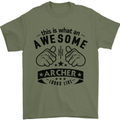 An Awesome Archer Looks Like Archery Mens T-Shirt Cotton Gildan Military Green