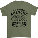 An Awesome Archer Looks Like Archery Mens T-Shirt Cotton Gildan Military Green