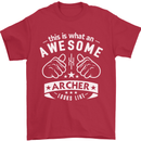 An Awesome Archer Looks Like Archery Mens T-Shirt Cotton Gildan Red