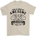 An Awesome Archer Looks Like Archery Mens T-Shirt Cotton Gildan Sand