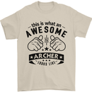 An Awesome Archer Looks Like Archery Mens T-Shirt Cotton Gildan Sand