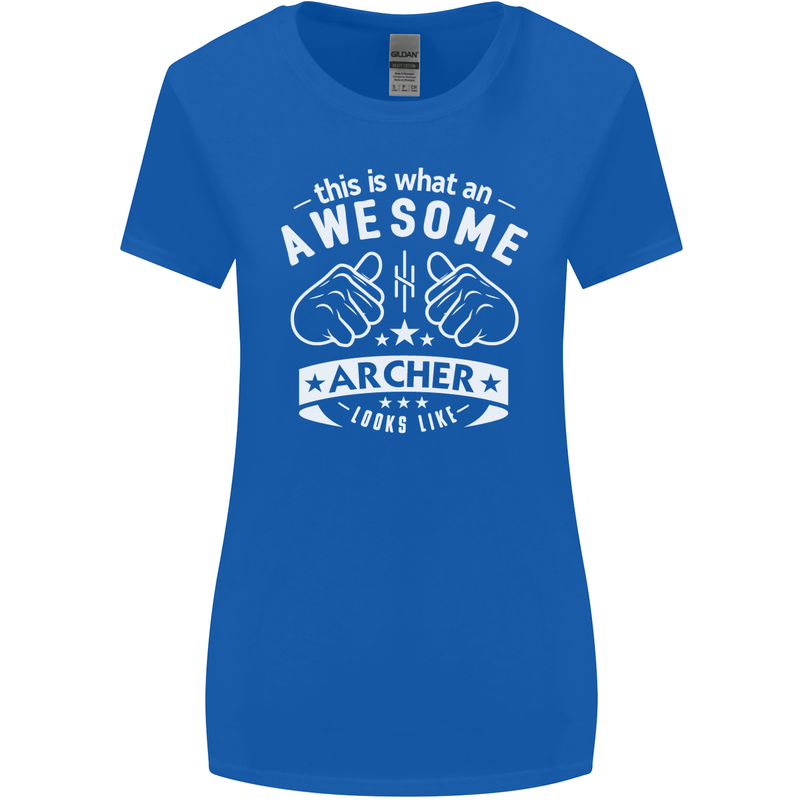 An Awesome Archer Looks Like Archery Womens Wider Cut T-Shirt Royal Blue