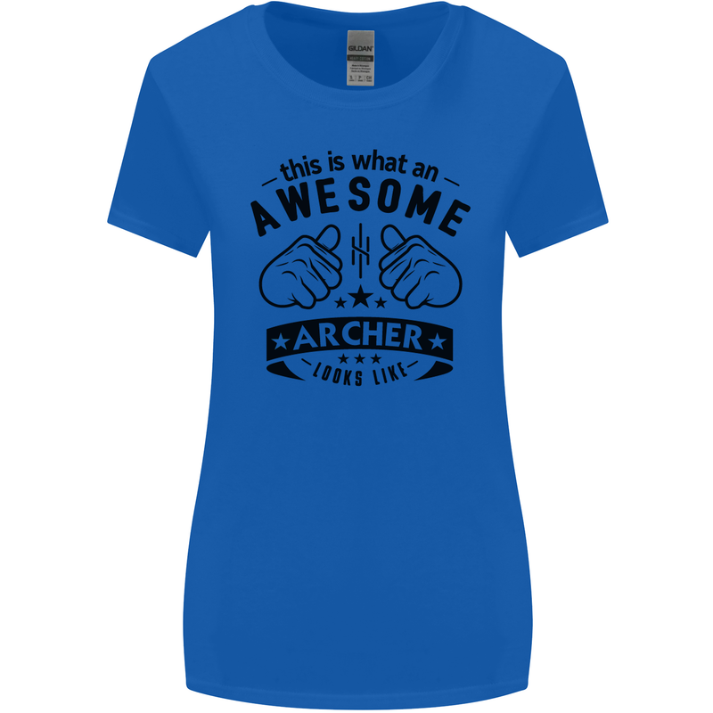 An Awesome Archer Looks Like Archery Womens Wider Cut T-Shirt Royal Blue