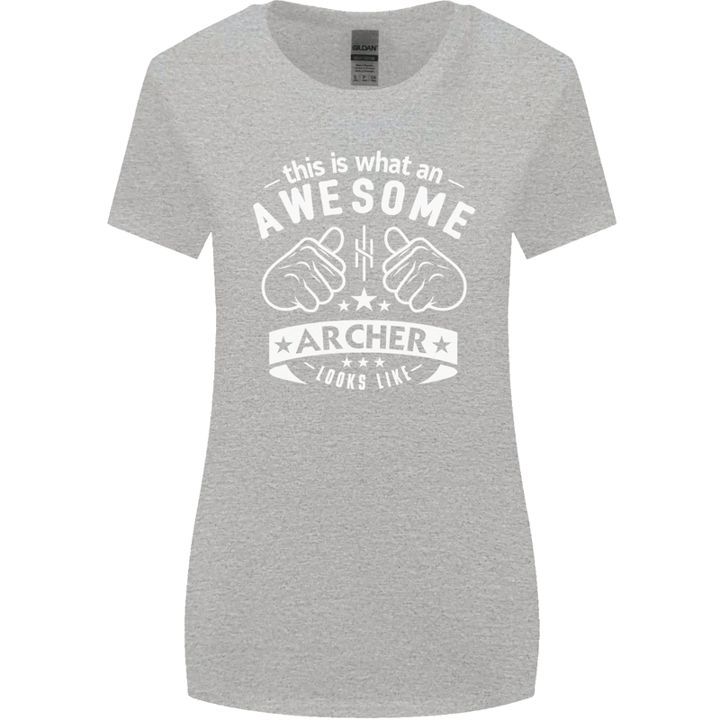 An Awesome Archer Looks Like Archery Womens Wider Cut T-Shirt Sports Grey