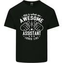 An Awesome Assistant Looks Like Mens Cotton T-Shirt Tee Top Black