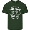 An Awesome Assistant Looks Like Mens Cotton T-Shirt Tee Top Forest Green