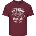 An Awesome Assistant Looks Like Mens Cotton T-Shirt Tee Top Maroon