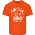 An Awesome Assistant Looks Like Mens Cotton T-Shirt Tee Top Orange
