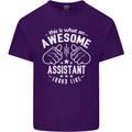 An Awesome Assistant Looks Like Mens Cotton T-Shirt Tee Top Purple