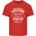 An Awesome Assistant Looks Like Mens Cotton T-Shirt Tee Top Red