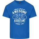 An Awesome Assistant Looks Like Mens Cotton T-Shirt Tee Top Royal Blue
