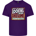 An Awesome Badminton Mens Cotton T-Shirt Tee Top Purple