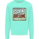 An Awesome Badminton Mens Sweatshirt Jumper Peppermint