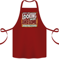 An Awesome Basketball Player Cotton Apron 100% Organic Maroon