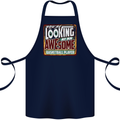 An Awesome Basketball Player Cotton Apron 100% Organic Navy Blue