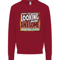 An Awesome Basketball Player Kids Sweatshirt Jumper Red