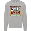 An Awesome Basketball Player Kids Sweatshirt Jumper Sports Grey