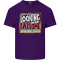 An Awesome Basketball Player Mens Cotton T-Shirt Tee Top Purple