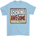 An Awesome Basketball Player Mens T-Shirt Cotton Gildan Light Blue