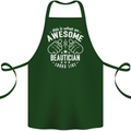 An Awesome Beautician Looks Like Cotton Apron 100% Organic Forest Green