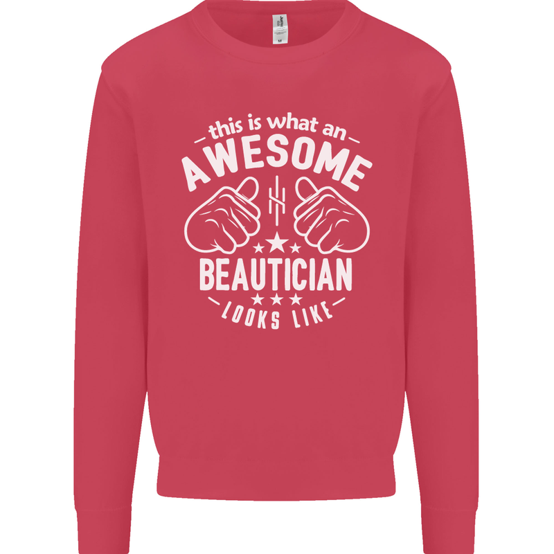 An Awesome Beautician Looks Like Mens Sweatshirt Jumper Heliconia