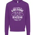 An Awesome Beautician Looks Like Mens Sweatshirt Jumper Purple