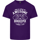 An Awesome Bookkeeper Looks Like Mens Cotton T-Shirt Tee Top Purple