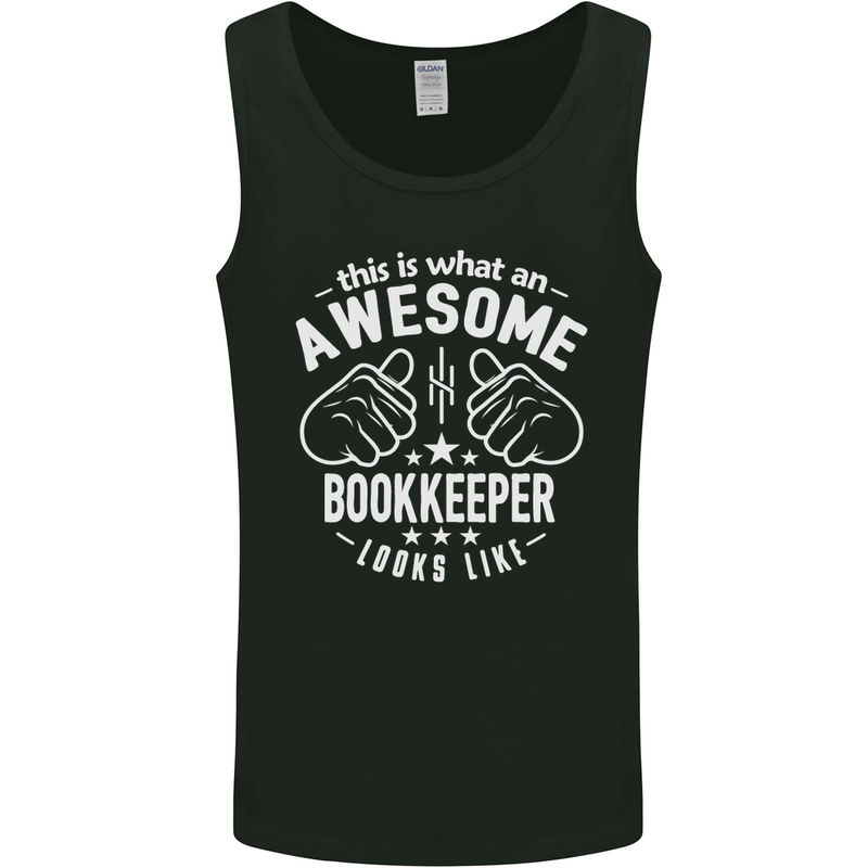 An Awesome Bookkeeper Looks Like Mens Vest Tank Top Black