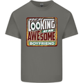 An Awesome Boyfriend Valentine's Day Mens Cotton T-Shirt Tee Top Charcoal