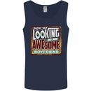 An Awesome Boyfriend Valentine's Day Mens Vest Tank Top Navy Blue