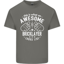An Awesome Bricklayer Looks Like Mens Cotton T-Shirt Tee Top Charcoal