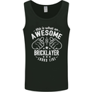 An Awesome Bricklayer Looks Like Mens Vest Tank Top Black
