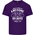 An Awesome Bus Driver Looks Like Mens Cotton T-Shirt Tee Top Purple