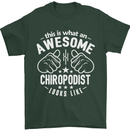 An Awesome Chiropodist Looks Like Mens T-Shirt Cotton Gildan Forest Green