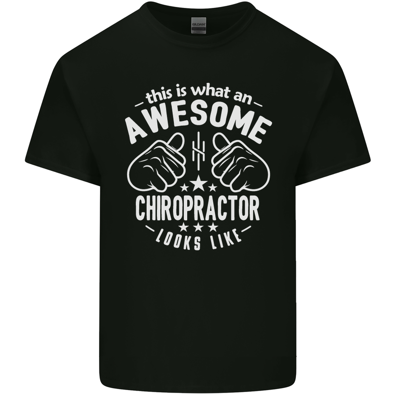 An Awesome Chiropractor Looks Like Mens Cotton T-Shirt Tee Top Black