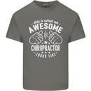 An Awesome Chiropractor Looks Like Mens Cotton T-Shirt Tee Top Charcoal