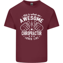 An Awesome Chiropractor Looks Like Mens Cotton T-Shirt Tee Top Maroon