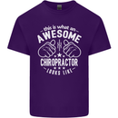 An Awesome Chiropractor Looks Like Mens Cotton T-Shirt Tee Top Purple