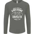 An Awesome Chiropractor Looks Like Mens Long Sleeve T-Shirt Charcoal