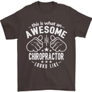 An Awesome Chiropractor Looks Like Mens T-Shirt Cotton Gildan Dark Chocolate
