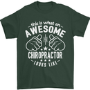 An Awesome Chiropractor Looks Like Mens T-Shirt Cotton Gildan Forest Green