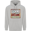 An Awesome Christian Christianity Childrens Kids Hoodie Sports Grey