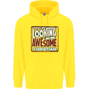 An Awesome Christian Christianity Childrens Kids Hoodie Yellow